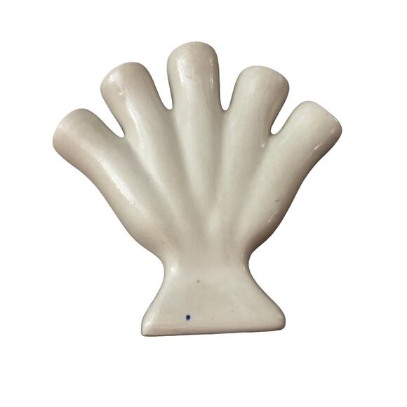 Stoneware 5 Finger Gray Blue Salt Glazed Pottery 6 1/2" Tall Vintage Farmhouse - Picture 4 of 6